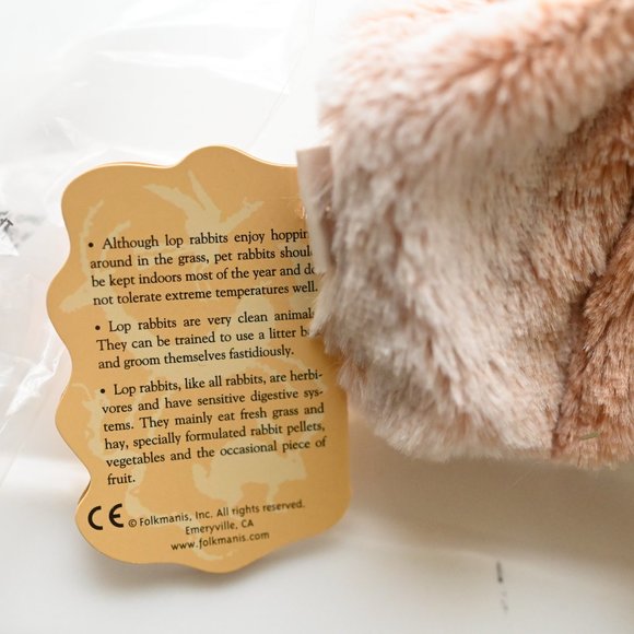 Folkmanis Puppet Little Lop Rabbit Puppet Brand New With Tags - Picture 6 of 6
